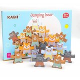 Joc echilibru din lemn Montessori Jumping Bear Kabi